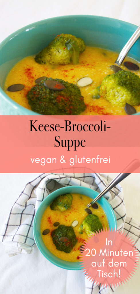 vegane Broccoli Käsesuppe